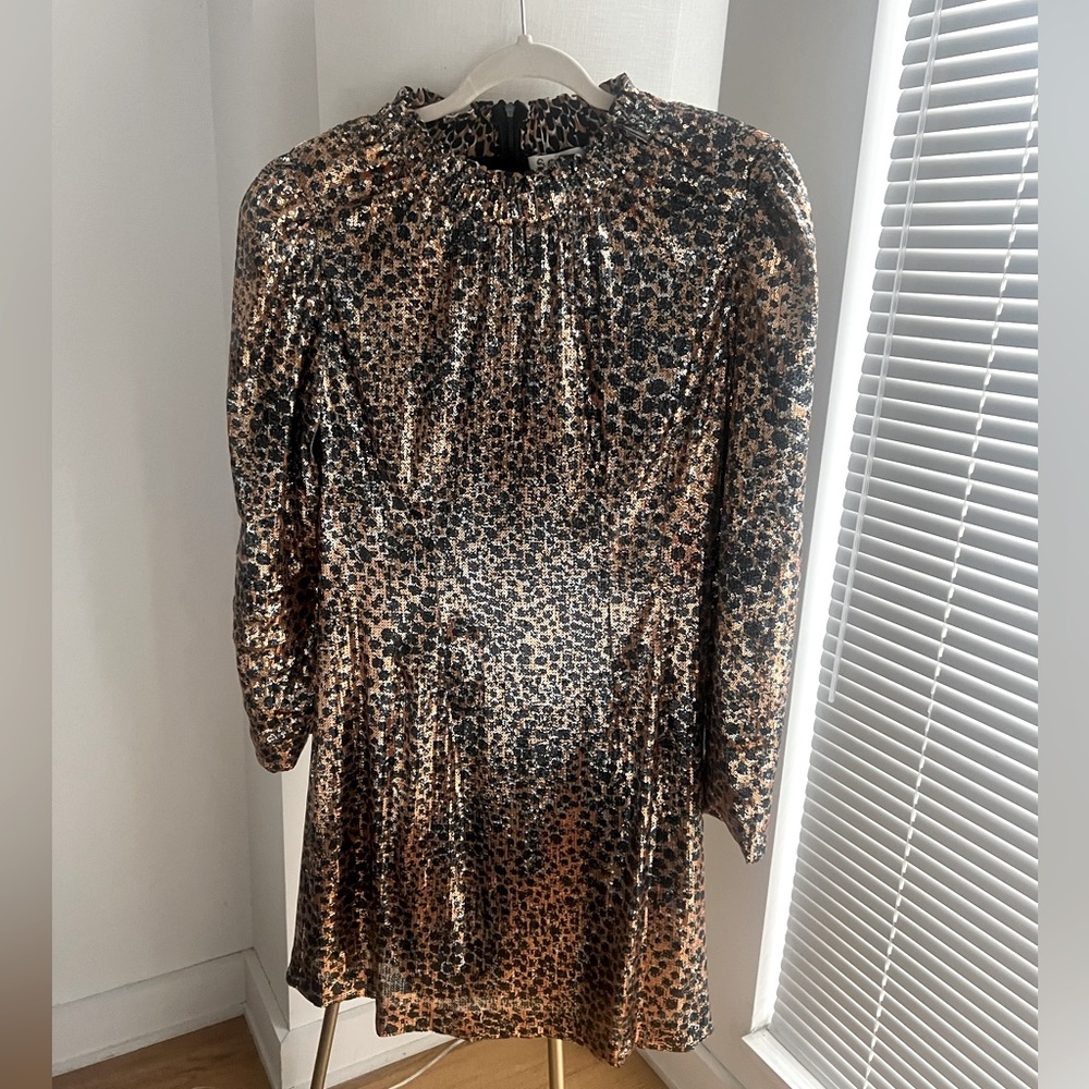 Sea New York Cheetah Cocktail Dress size 8